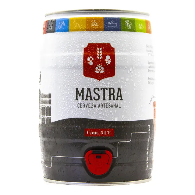 Barril De Cerveza Mastra Artesanal, 5 Litros - Flowers 4%