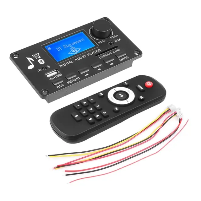 Modulo Reproductor Bluetooth 5.0 Mp3 Con Pantalla Lcd 12v