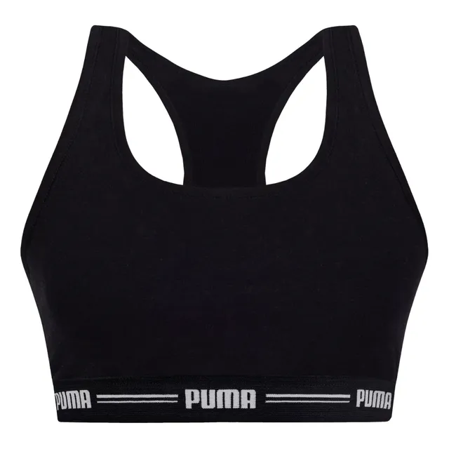 Top Puma Nadador Feminino Sem Bojo Algodão Fitness Academia