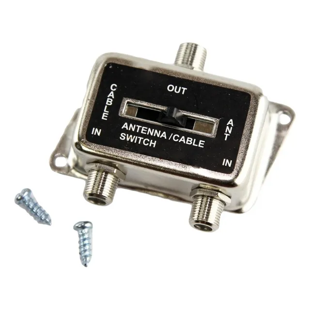 Selector Switch Llave 2en1 Tv Cable Antena Tda Coaxil Htec