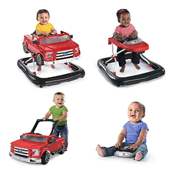 Bright Starts Ways To Play Walker? - Ford F-150, Rapid Red, 