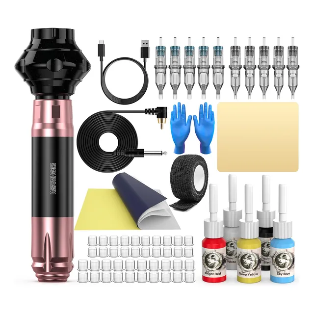 Kit De Tatuaje, Kit De Tatuaje Inalámbrico De Agujero 2y5xy