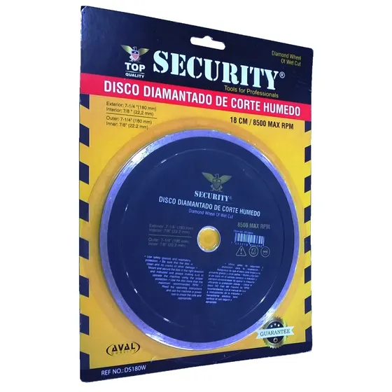 Disco De Corte Húmedo 18cm Diamantado Max 8500rpm Ds180w