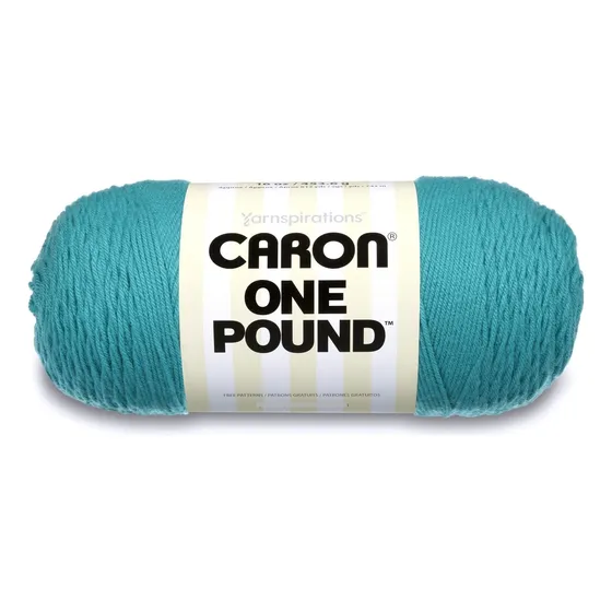 Una Libra Lana 16 Onza Color Blanco Caron Agua Aqua
