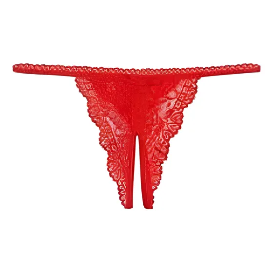 Tanga Colaless Abierta D Puntilla Rutera  Lenceria Femenina