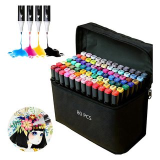 Canetinhas Coloridas 80 Cores Conjunto De Canetas Marcador Canetinhas Coloridas 80 Cores Conjunto De Canetas Marcador
