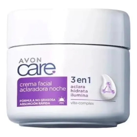 Crema Avon Care 3 En 1 Noche Unifica Ilumina Hidrata 100mg