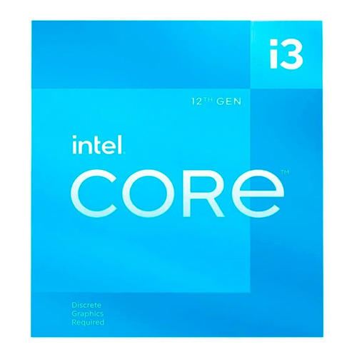 Procesador Intel Core i3-12100F BX8071512100F de 4 núcleos y  4.3GHz de frecuencia