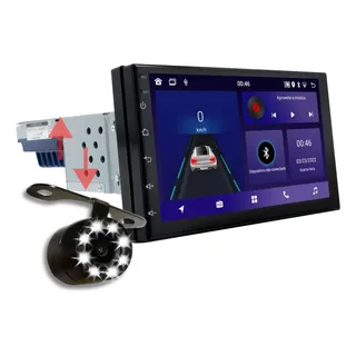 Kit Multi Android 1din Carplay Wifi 7 P' 2ram 32gb + Cam RĂ© Kit Multi Android 1din Carplay Wifi 7 P' 2ram 32gb + Cam RĂ©