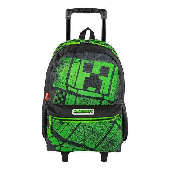 Mochila Carrinho Grande Minecraft Acid Creeper Sestini