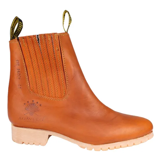 Bota Botín Casual Agavero Piel Aceitada Suela Liga