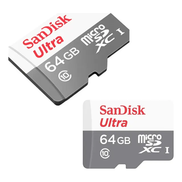 Kit 2 Cartão Memória Micro Sd P/ Camêra Segurança Ip Sandisk