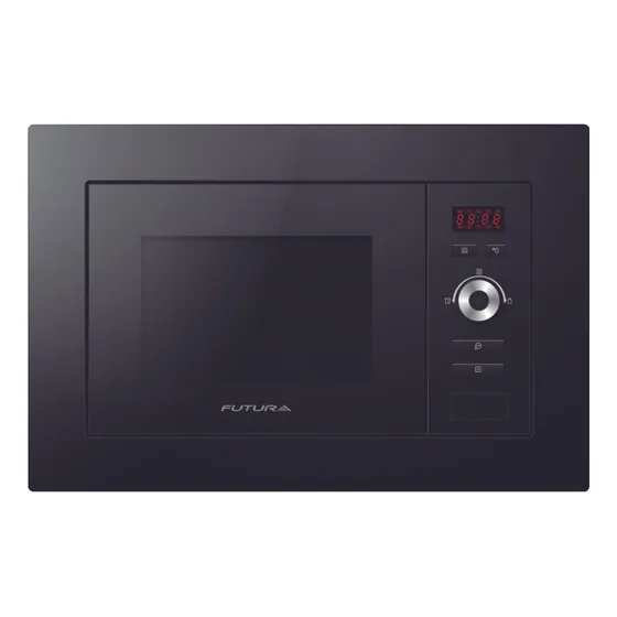 Microondas De Empotrar Futura 20lts Digital 800w Negro Dimm