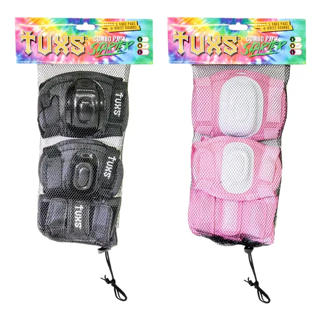 Set Protecciones Tuxs Niños Kit Rodilleras Coderas Skate 