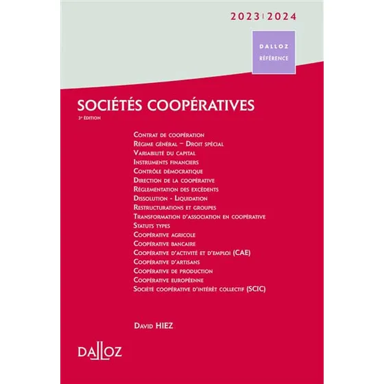 Livro - Sociétés Coopératives 2023-2024