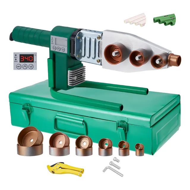 Termofusor Kit 1000w Pantalla 0-340°c De Con 6 Dados+tijeras