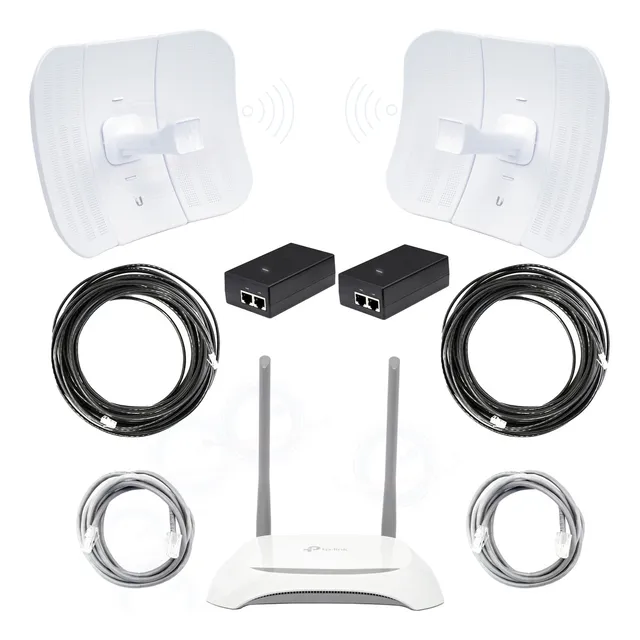Kit Punto A Punto 5km Paquete Completo Wifi 10km Tp-link