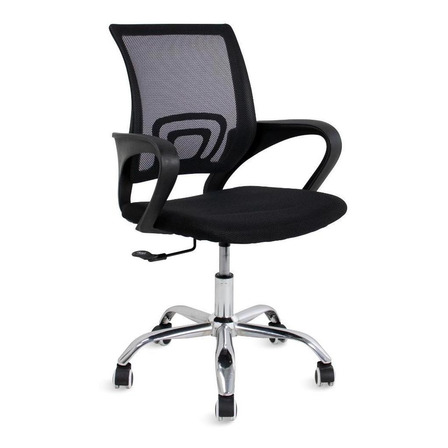 Cadeira De Escritório Pctop Office Fit 1001 9050 Ergonômica Preta Com Estofado De Mesh Y Tecido Cadeira De Escritório Pctop Office Fit 1001 9050 Ergonômica Preta Com Estofado De Mesh Y Tecido