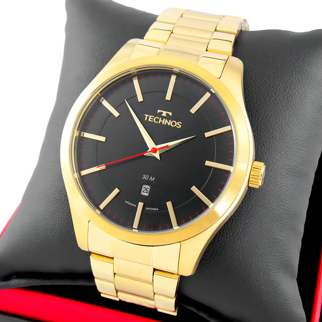 Relógio Technos Masculino Dourado Performer Racer Relógio Technos Masculino Dourado Performer Racer