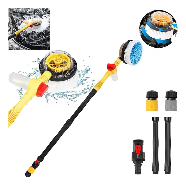 Cepillo Autospin Limpieza Profunda Con Espuma Para Manguera
