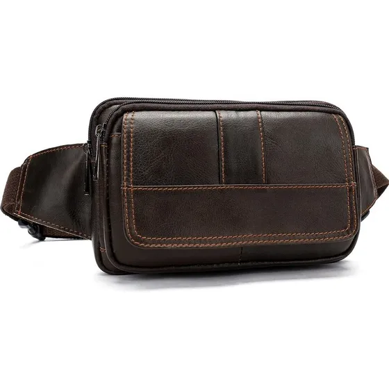 Banano Riñonera De Cuero Genuino Norbinus Unisex Mod. Flap