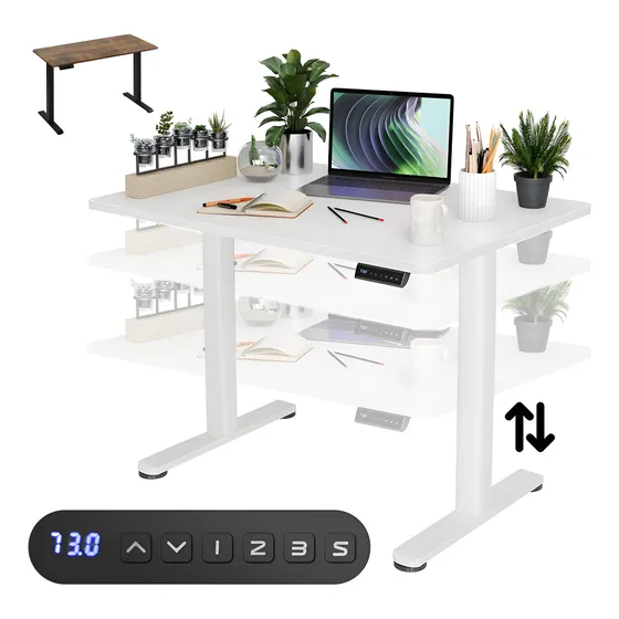 Escritorio Eléctrico Mesa Oficina Altura Ajustable 100 X 60