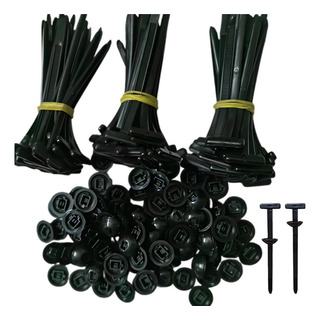 Hebilla Universal De Nylon For Atar Cables,120 Unid, Hebilla Universal De Nylon For Atar Cables,120 Unid,