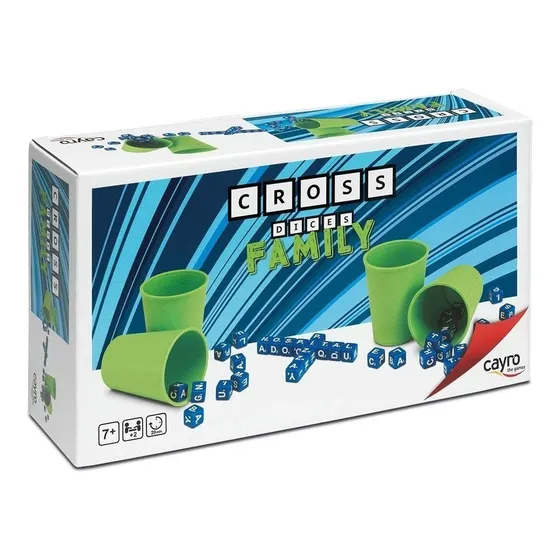 Juego De Mesa Dados Cross Dices Family - Tipo Scrabble