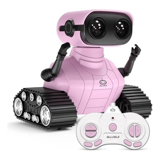 Allcele Niñas Robot Juguetes, Recargable Rc Robots Para N...