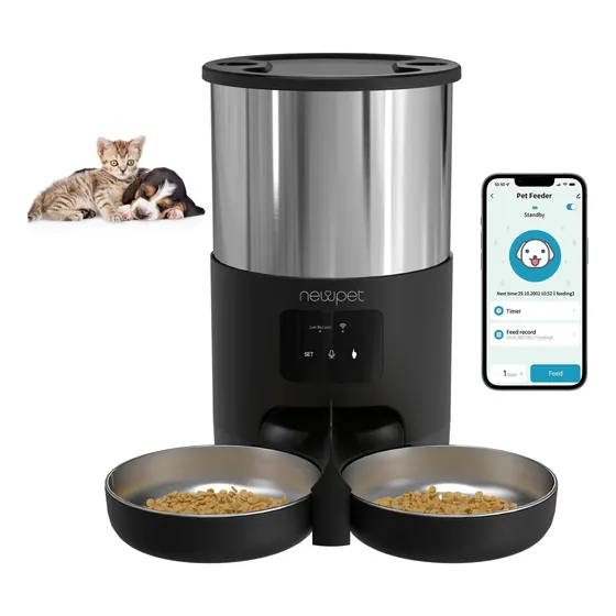 Dispensador Automático De Alimentos Para Cães Gato 5l Newpet