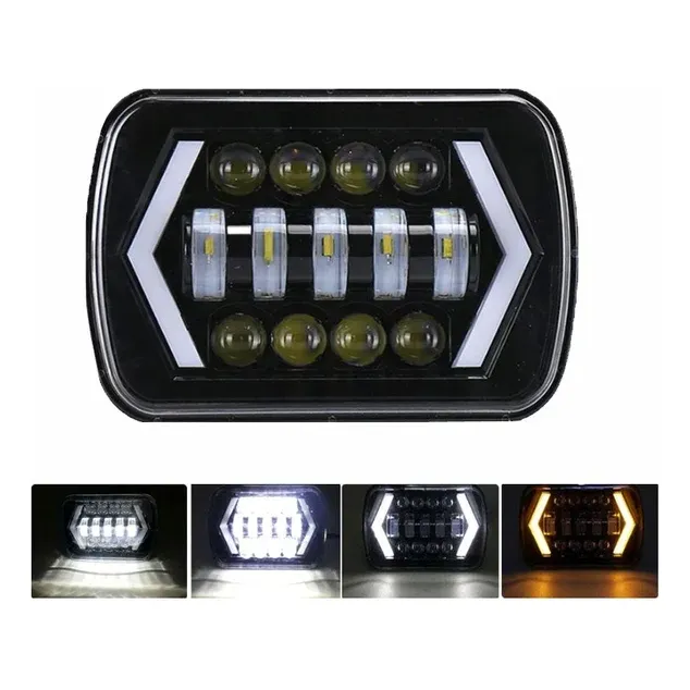 Faro Led 7 Pulgadas Con Luz Direccional Blanco Ambar