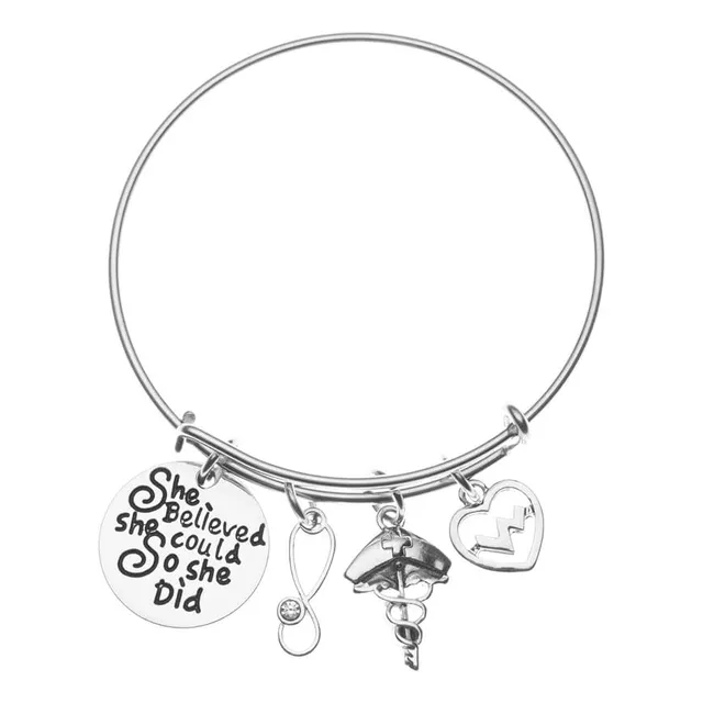 Infinity Collection Pulsera De Enfermera, Pulseras Con Dijes