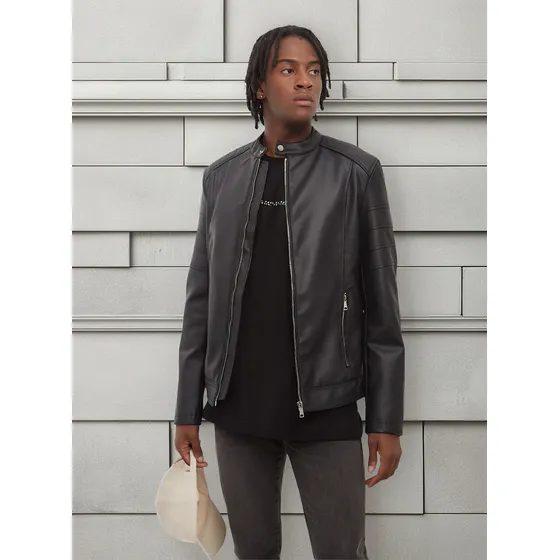 Chaqueta Hombre Seven Pu Negro Viscosa 45080378-10