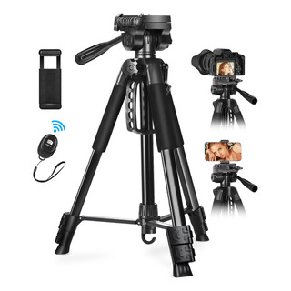 Trípode De Cámara 170 Cm Portátil Con Bluetooth Y Bolsa Trípode De Cámara 170 Cm Portátil Con Bluetooth Y Bolsa