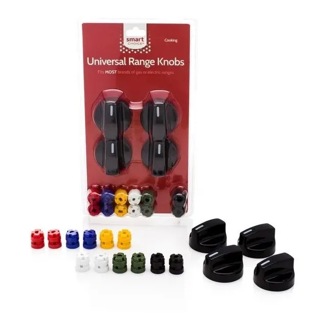 Perilla Cocina De Plástico Negro Kit Completo 