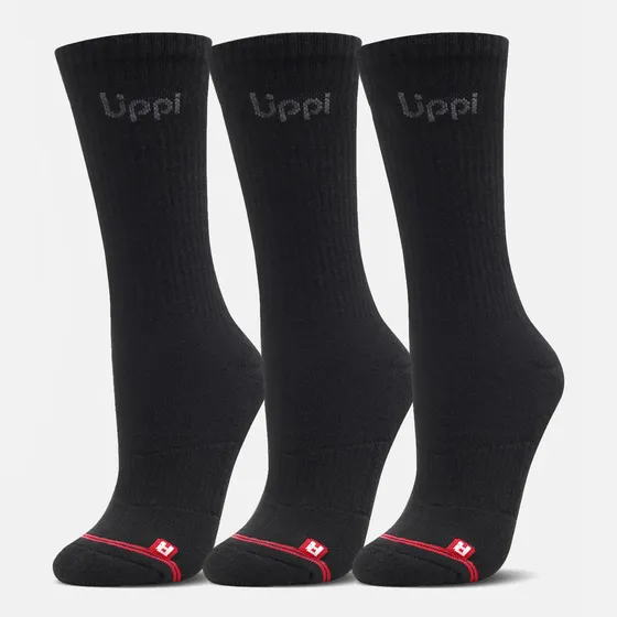 Calcetín Unisex Logo Lippi Pack Long Negro Lippi I26