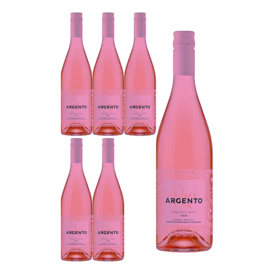 Vino Orgánico Rosé Bodegas Argento 750ml X 6bot. Quirino