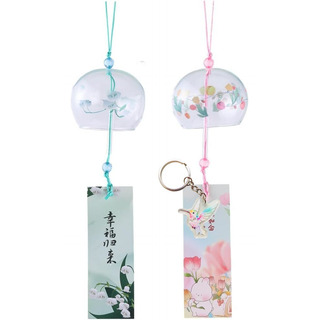 2 Campanas Viento Japonesas Colgante Campanas Viento Flor. 2 Campanas Viento Japonesas Colgante Campanas Viento Flor.