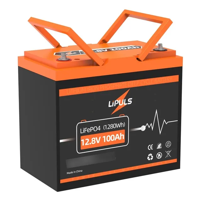 Bateria Litio 12.8 V 100ah Tamaño Grupo 24 Con Bms Lifepo4