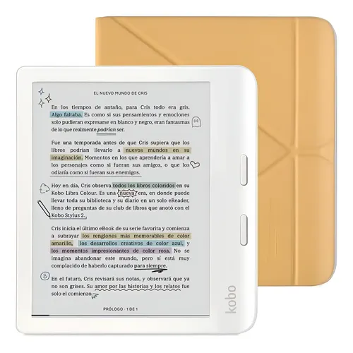 Lector E Reader Kobo Libra Colour Hd 7 - 32gb - Blanco | Cuotas
