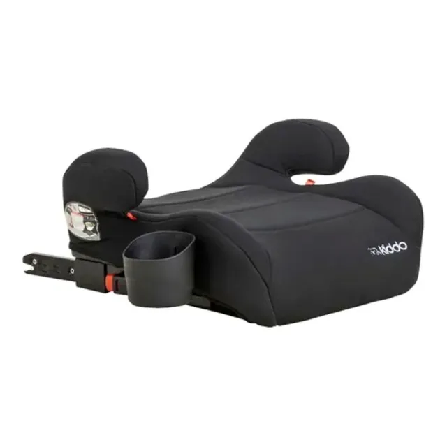 Kiddo assento elevação drc fika e isofix booster cadeirinha cor preto liso