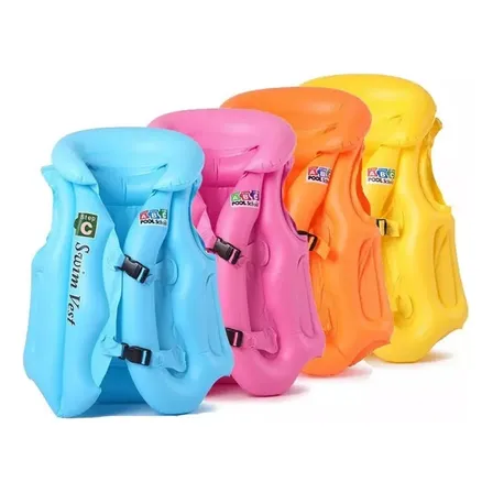 Chaleco Seguridad Inflable Flotador Niños Salvavidas Talla L Xl