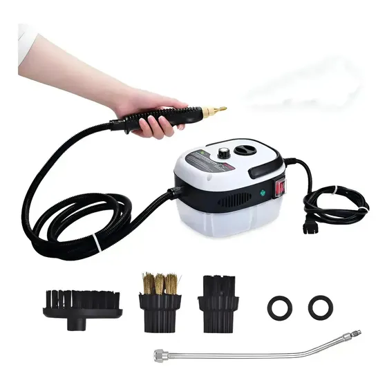 Limpiadora a Vapor de Mano 2500W para Autos, Cocina y Muebles con 1.2L de Capacidad