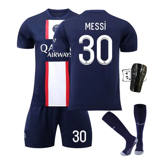 No.30 Messi No.7 Mbappe Camiseta De Fútbol Set De 4