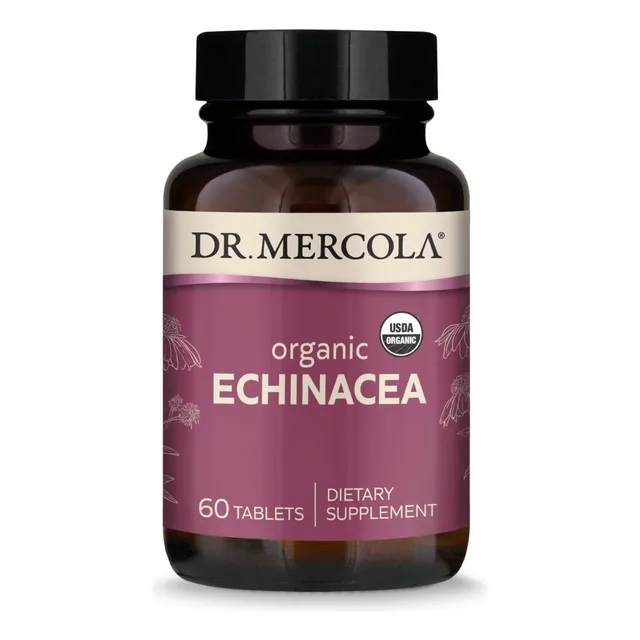 Suplemento Orgánico De Equinácea 900mg 60 Tableta Dr Mercola
