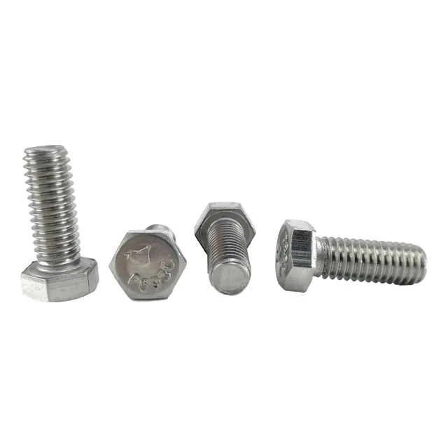 Tornillo Cabezal Hexagonal Largo Listado) Acero Inoxidable