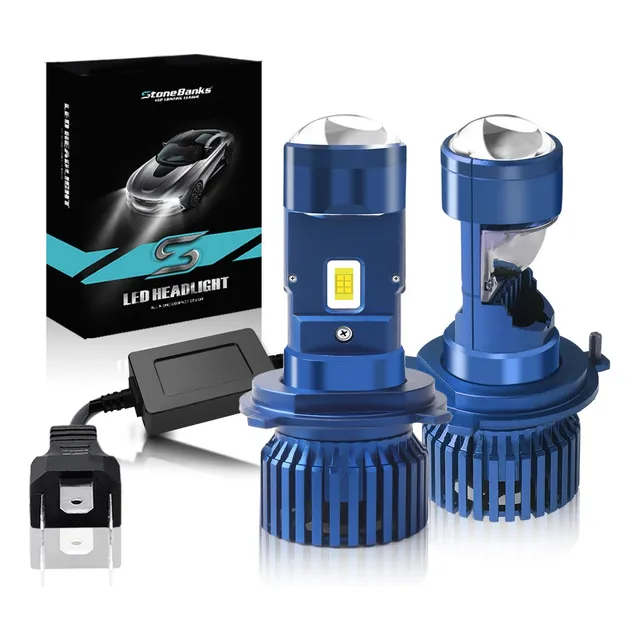 Kit De Focos Proyector Led H4 Lupa Luz Alta Y Baja Canbus