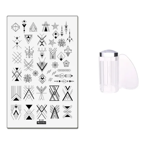 Placa Mediana Metálica Para Estampar Uñas