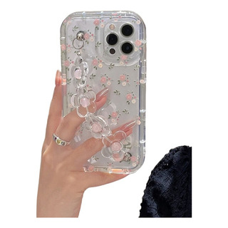Funda De Transparente Para iPhone Flores + Correas Funda De Transparente Para iPhone Flores + Correas