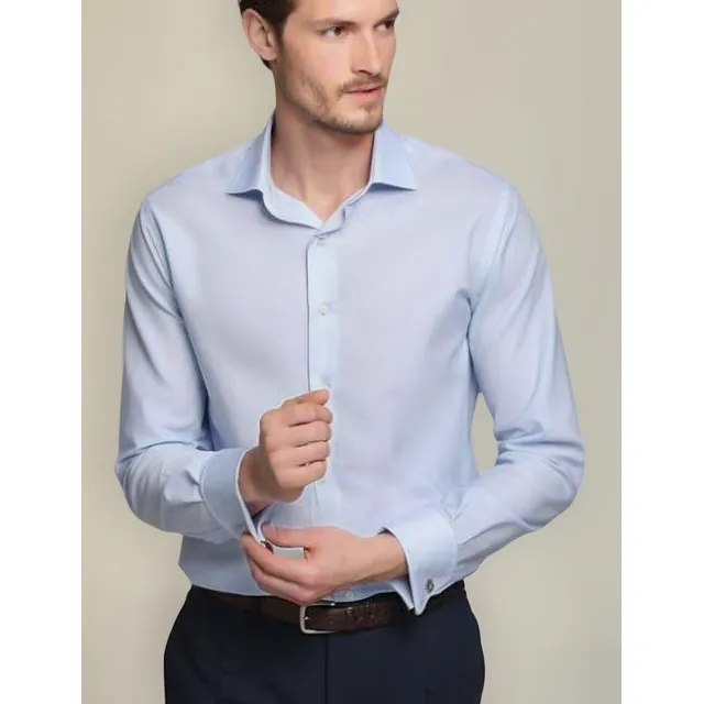 Camisa En Puño Gemelo Elegantes  Para Caballeros